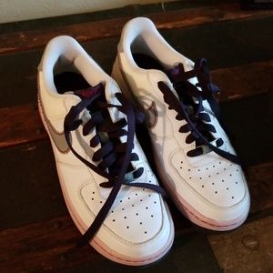 Purple/ lavender Nike Air Force 1s